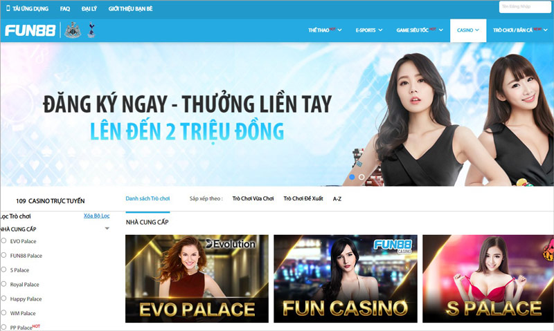 Fun88 - Địa chỉ nhận khuyến mãi casino trực tuyến hàng đầu