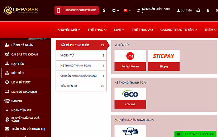 Giao dịch với STICPAY